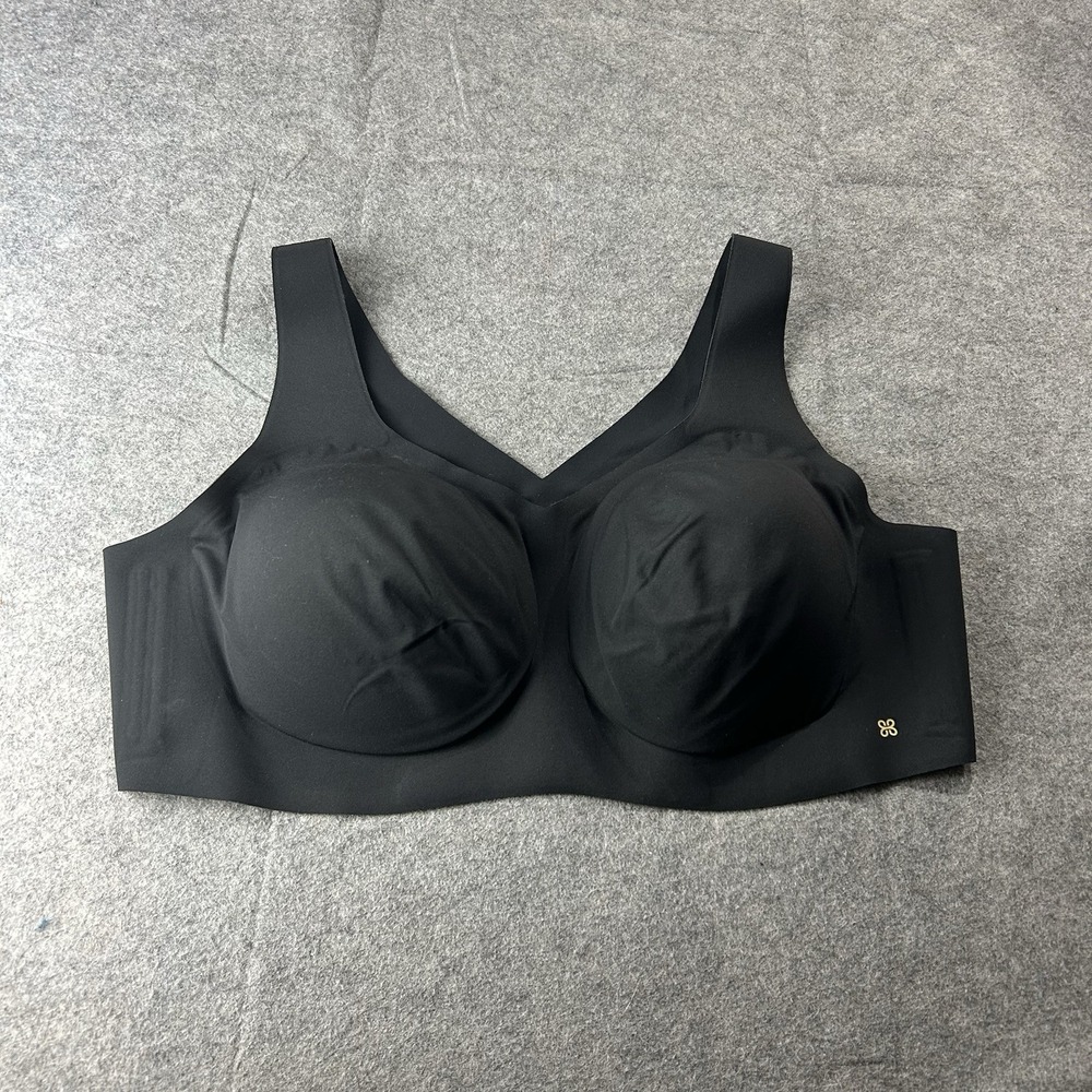 Honeylove Soft Form V-Neck Bra 3X Liftwear Wireless Pullover Padded Black